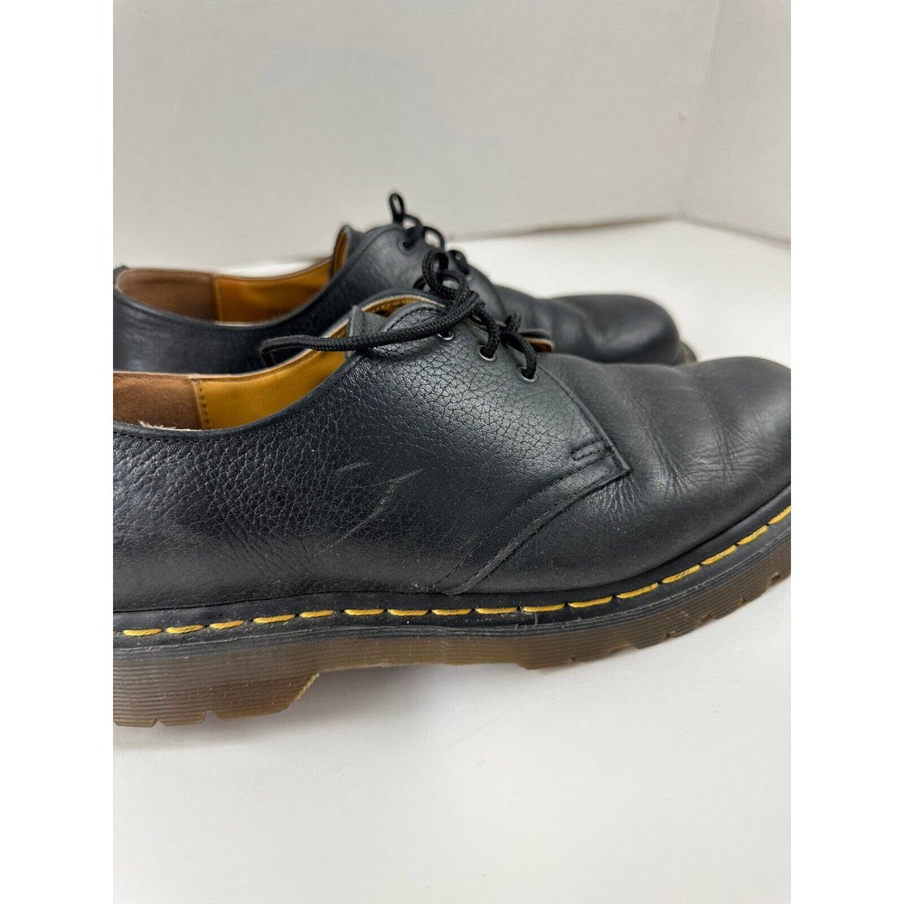 Dr. Martens Leather Round Toe Lace Up Oxford Dress Shoes Black 1A89 Men's Size 9 - Picture 11 of 12